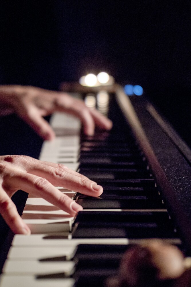 Peuplier et les cailloux secs